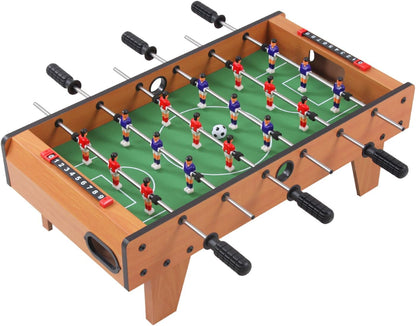 Foosball Table, Wooden Tabletop Soccer Game Set