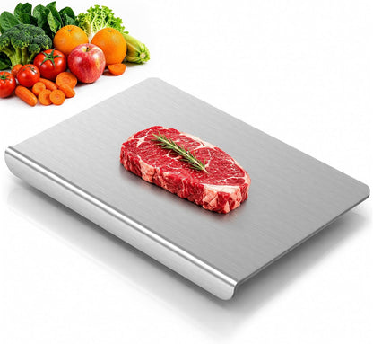 Pure Titanium Cutting Board – Double-Sided, Dishwasher Safe & Non-Toxic | 16 × 12"
